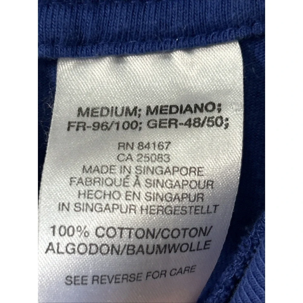Vintage The Disney Store Mickey & Pluto Pocket T Shirt Sz Med Blue